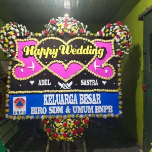 bunga papan wedding bpw015
